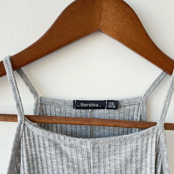 Bershka, size XS, grey halter swing dress - Picture 4 of 4